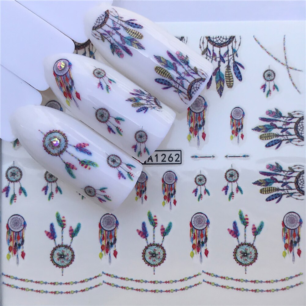 Nail Sticker Wolf Stickers Sliders For Nails Summer Full Nail Design Decorations Water Decals Animal Transfer Children's Slider nail art DailyAlertDeals A1262