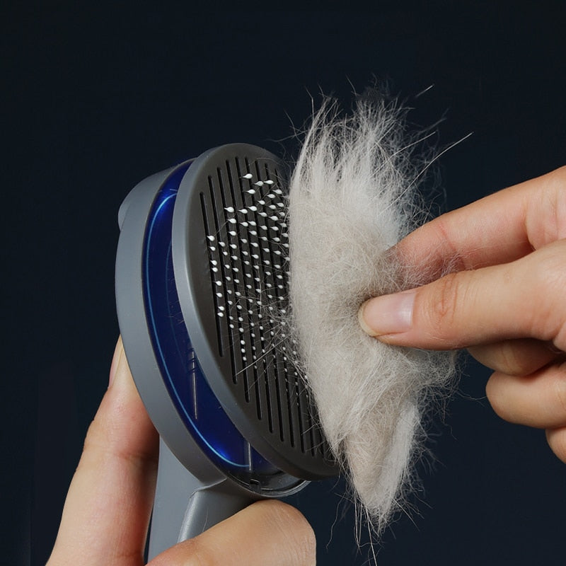 Kimpets Cat Comb Dog Hair Remover Brush Pet Grooming Slicker Needle Comb Removes Tangled Self Cleaning Pet Supplies Accessories 0 DailyAlertDeals