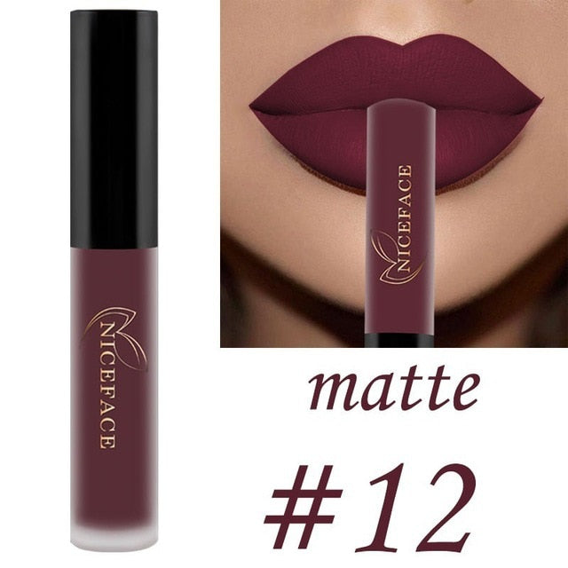 25 color matte liquid lipstick nude lip gloss makeup high pigment lip gloss waterproof lasting moisturizing cosmetics 0 DailyAlertDeals 12 China