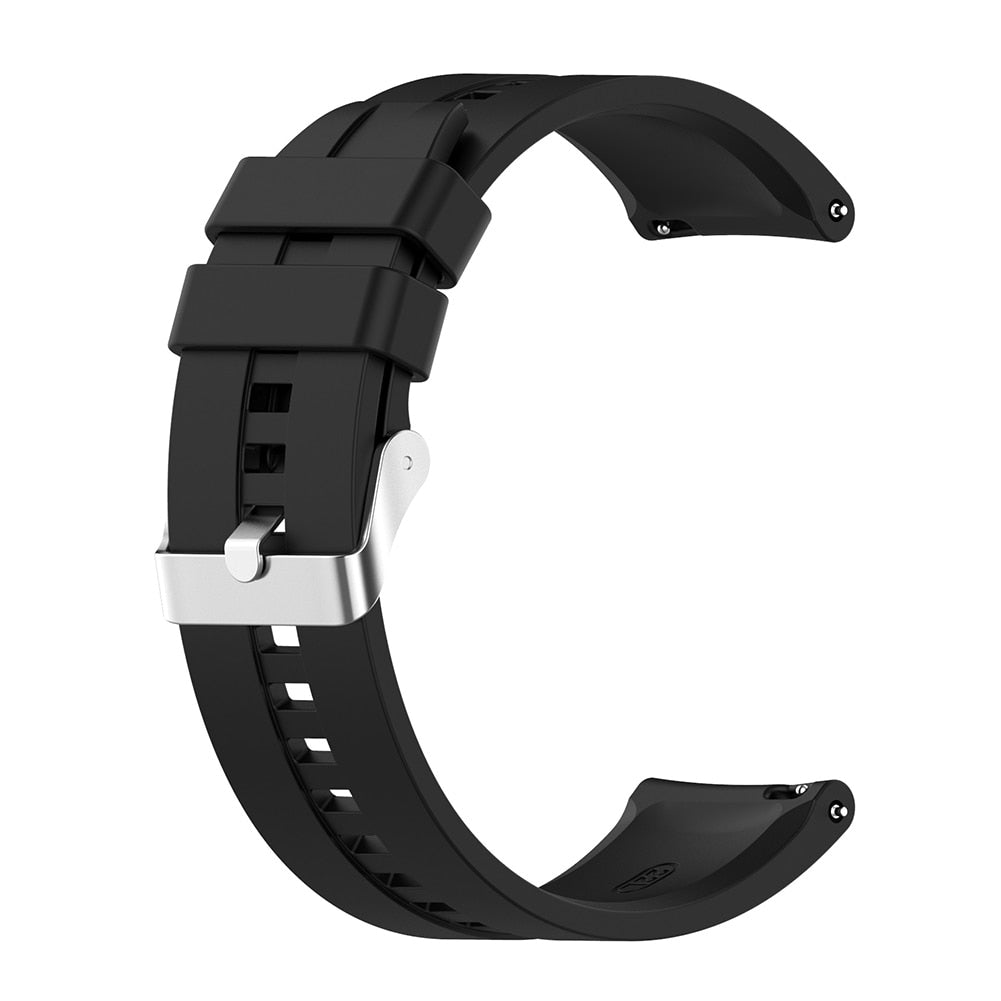 Universal Sport Watch Strap Silicone Smart Wrist Band Replacement for Huami Amazfit GTR 2e/GTR 2/GTR 47mm/Pace/Stratos/2 Stratos 0 DailyAlertDeals Black China