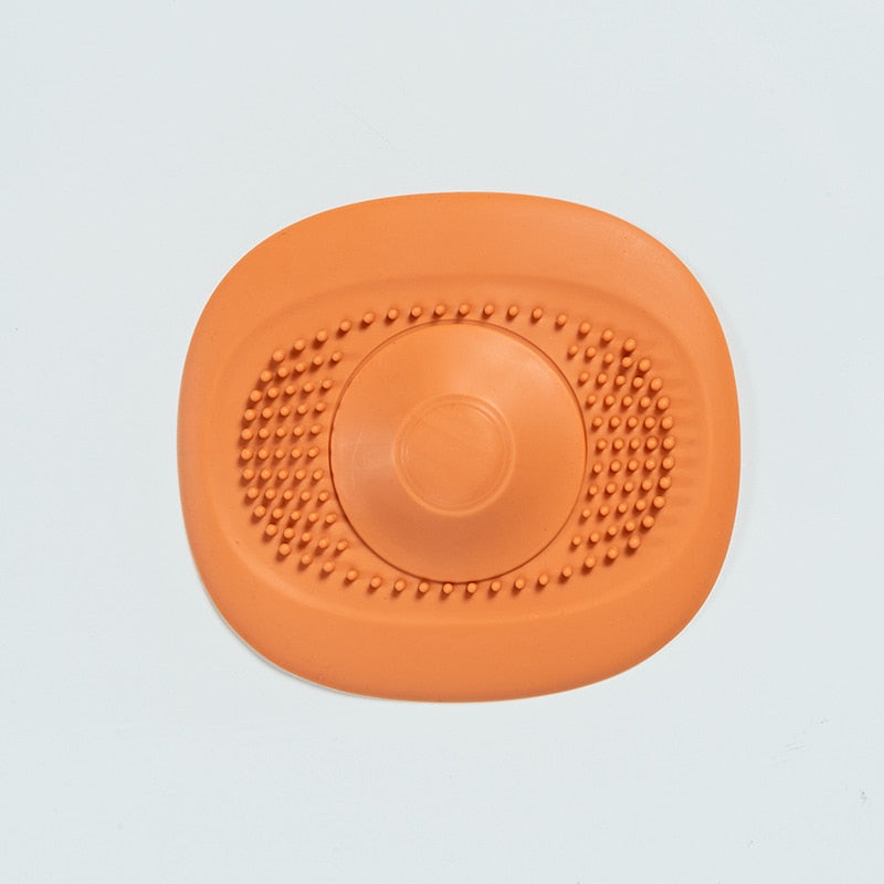 Bathroom Washbasin Drain Hair Catcher Irregular Pattern Bath Stopper Plug Sink Strainer Filter Kitchen Accessory Dropshipping 0 DailyAlertDeals Orange