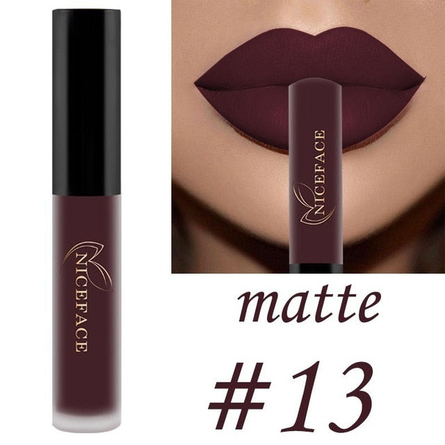 25 color matte liquid lipstick nude lip gloss makeup high pigment lip gloss waterproof lasting moisturizing cosmetics 0 DailyAlertDeals 13 China