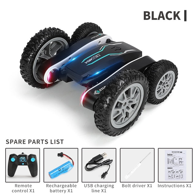 4WD RC Car 2.4G Radio Remote Control Car 1:24 Double Side RC Stunt Cars 360° Reversal Vehicle Model Toys For Children Boy RC Stunt Cars 360° Reversal Vehicle Model Toys For Children Boy DailyAlertDeals