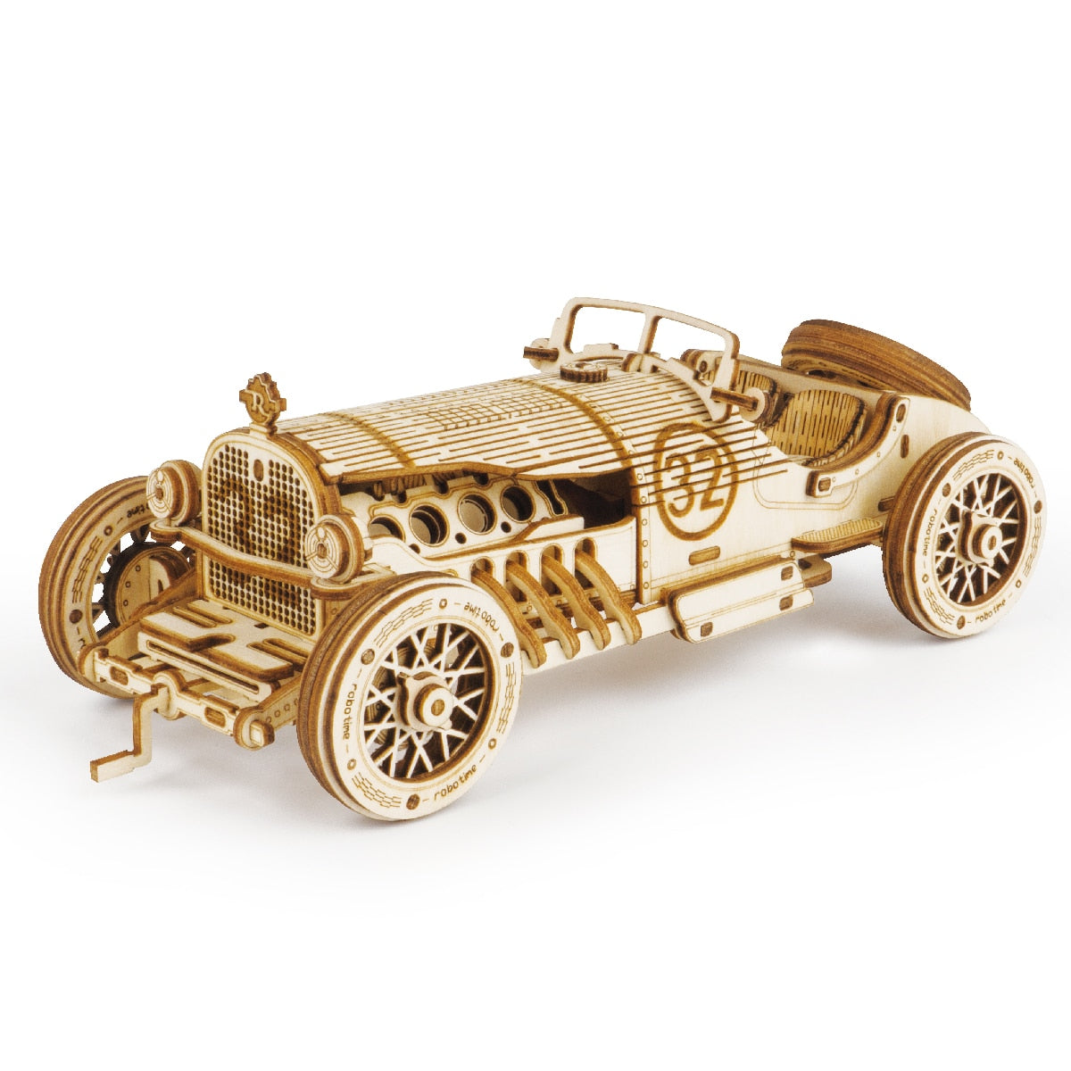 Robotime Rokr 3D Puzzle Movable Steam Train,Car,Jeep Assembly Toy Gift for Children Adult Wooden Model Building Block Kits 3D Puzzle Movable Steam Train DailyAlertDeals MC401 Grand Prix Car United States