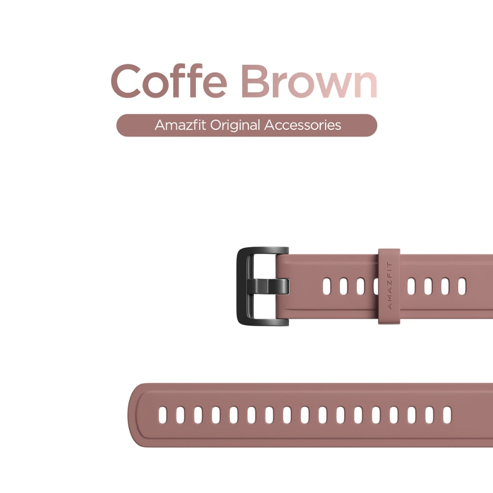 Original Amazfit Strap 20MM Smart Watch Strap for Amazfit GTS 2 mini Bip U U Prp S S lite GTR Amazfit 20MM Smart Watch 0 DailyAlertDeals Coffe Brown For Bip S U