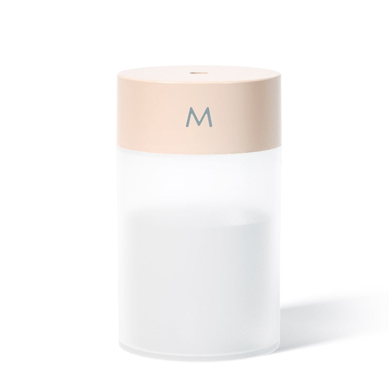 260ML Air Humidifier Ultrasonic Mini Aromatherapy Diffuser Portable Sprayer USB Essential Oil Atomizer LED Lamp for Home Car 0 DailyAlertDeals Pink