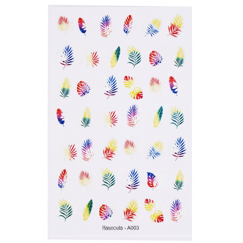Harunouta Gold Flower Leaves Water Decals Slider Lines Geometrics Spring Summer Nail Art Transfer 3D Stickers DIY Watermarks 0 DailyAlertDeals 06 3D