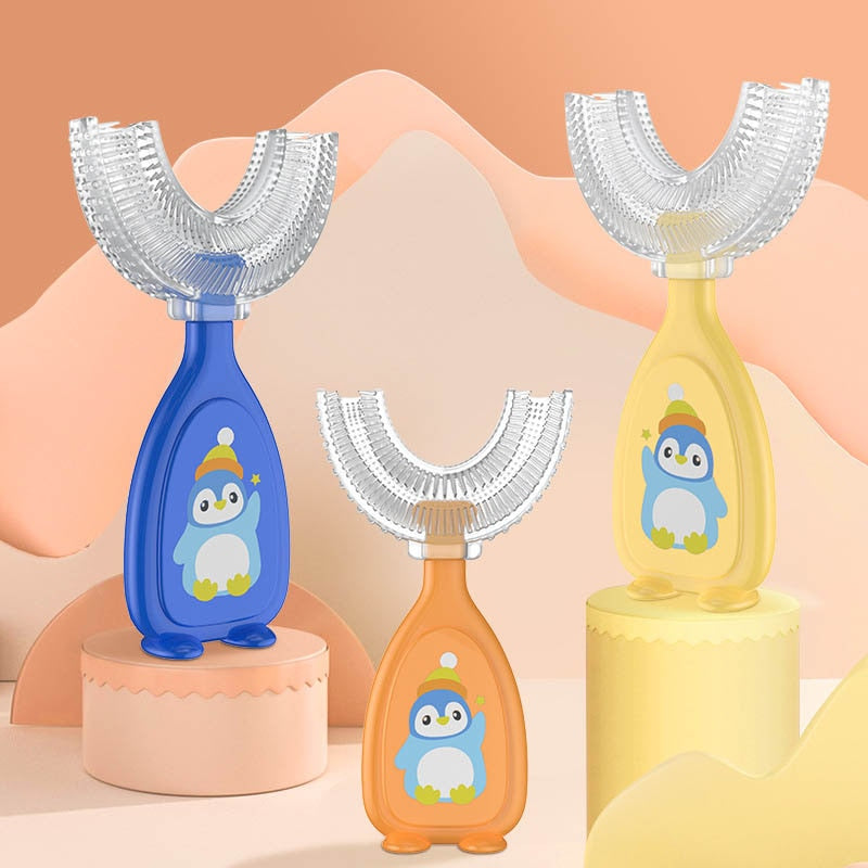 Baby toothbrush children's teeth oral care cleaning brush soft Silicone teethers baby toothbrush new born baby items 2-12Y 0 DailyAlertDeals