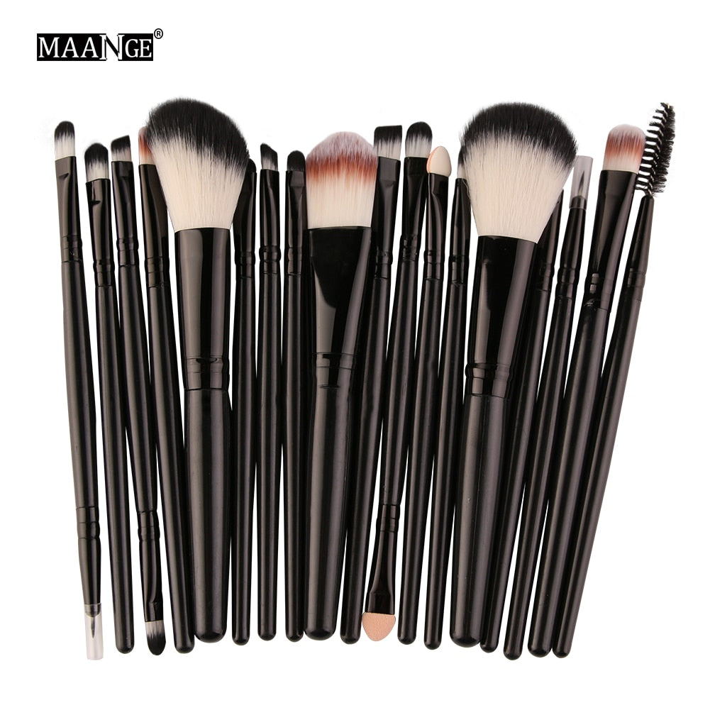 MAANGE 6/15/18/20Pcs Makeup Brushes Tool Set Cosmetic Powder Eye Shadow Foundation Blush Blending Beauty Make Up Brush Maquiagem DailyAlertDeals HB 5444 China