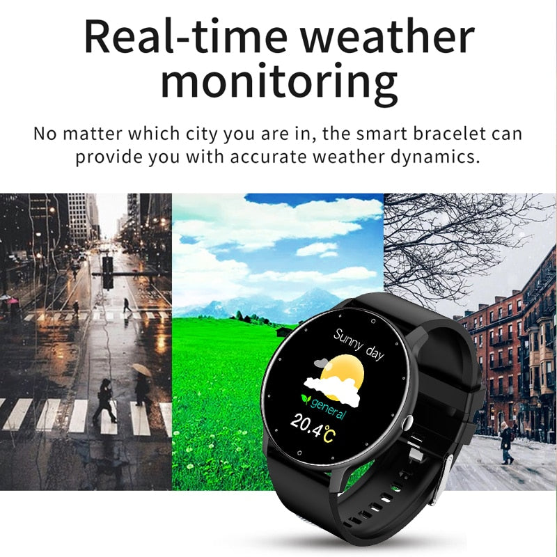 LIGE 2022 New Smart Watch Men Full Touch Screen Sport Fitness Watch IP67 Waterproof Bluetooth For Android ios smartwatch Men+box 0 DailyAlertDeals