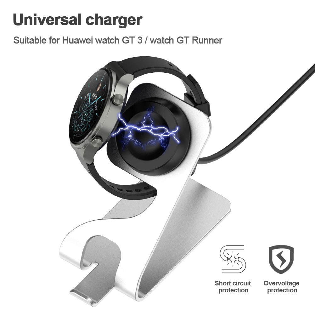 Smartwatch Dock Charger Adapter Power Charging Cable Wire Stand for Huawei Watch GT Runner/GT 3/3 Pro/GT 2 Pro/ GT 2 Pro ECG 0 DailyAlertDeals