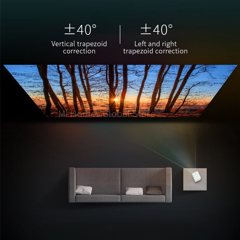 Global Version Wanbo T2 MAX Projector 1080P Mini LED Portable WIFI Full HD Projector 4K 1920*1080P Keystone Correction For Home Digital Projector DailyAlertDeals