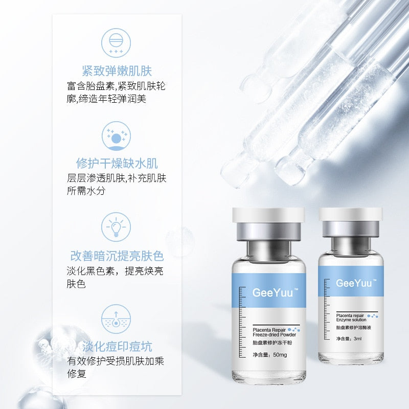 Sheep Placenta Face Serum Oligopeptide-1 Acne Treatment Serum Face Freeze-Dried Power Repair Anti-Wrinkle Liquid Facial Serum 0 DailyAlertDeals