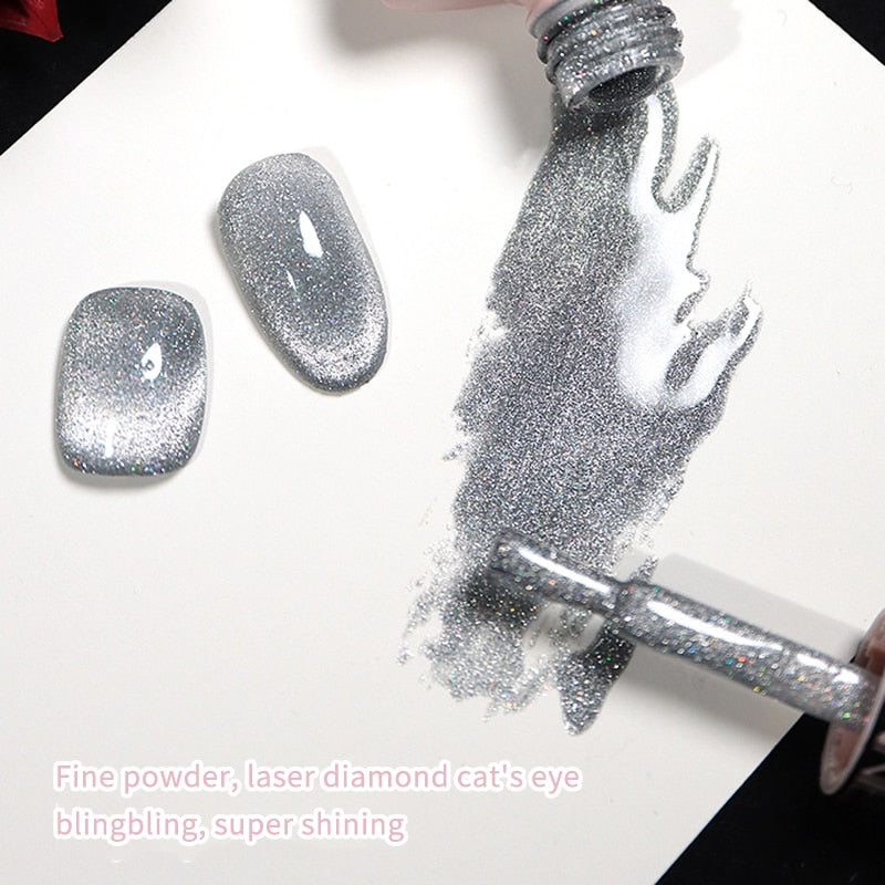 SKVP Gel Nail Polish Cat Eye Gel Semi Permanent Uv Varnish Gel Nail Art 8ML Glitter Effect Off Nail Polish Gel For Nails Design nail polish DailyAlertDeals