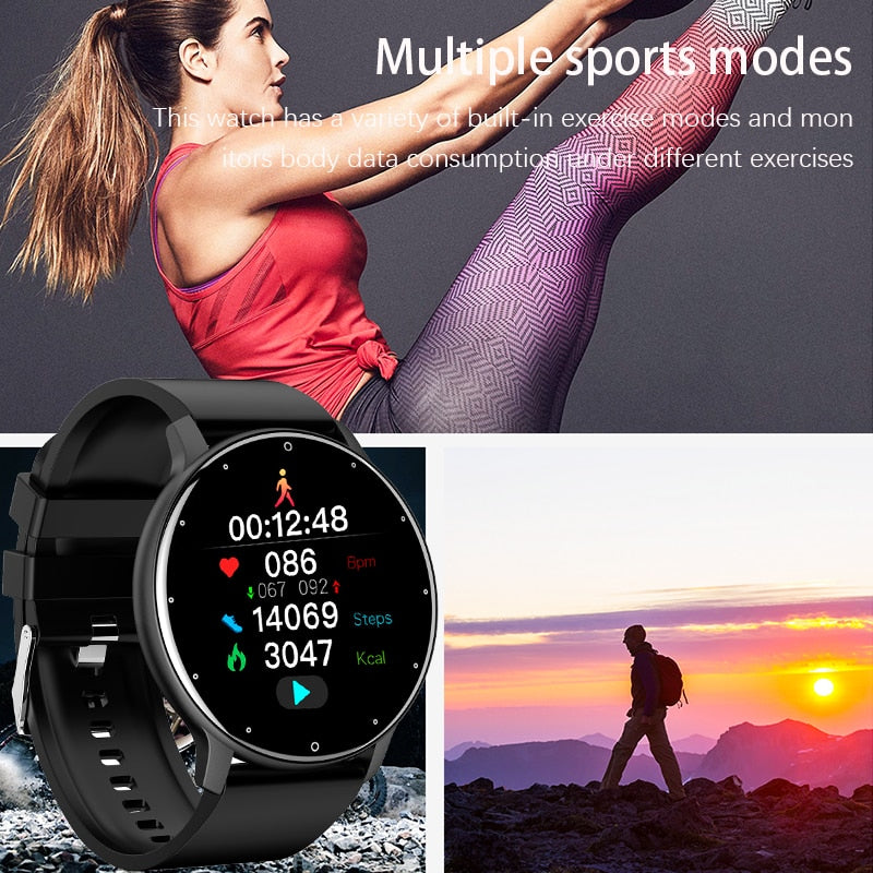 LIGE 2022 New Smart Watch Men Full Touch Screen Sport Fitness Watch IP67 Waterproof Bluetooth For Android ios smartwatch Men+box 0 DailyAlertDeals