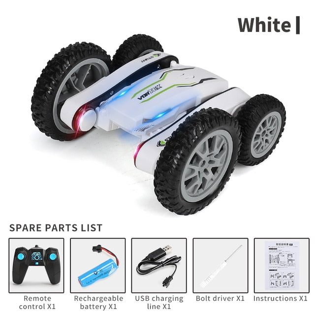 4WD RC Car 2.4G Radio Remote Control Car 1:24 Double Side RC Stunt Cars 360° Reversal Vehicle Model Toys For Children Boy RC Stunt Cars 360° Reversal Vehicle Model Toys For Children Boy DailyAlertDeals