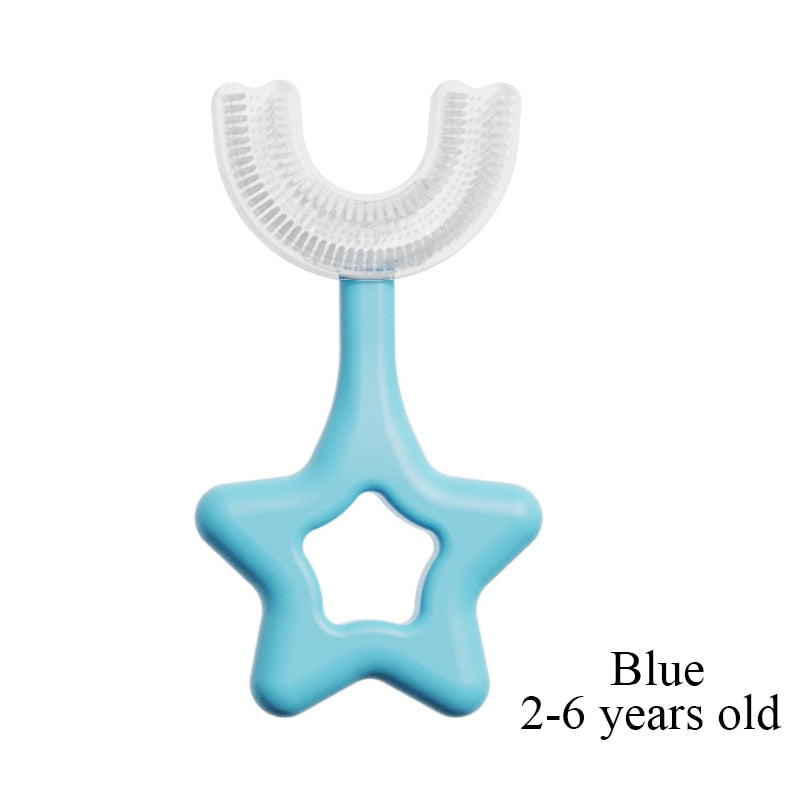 Toothbrush Children 360 Degree U-shaped Child Toothbrush Teethers Brush Silicone Kids Teeth Oral Care Cleaning baby teether DailyAlertDeals 7