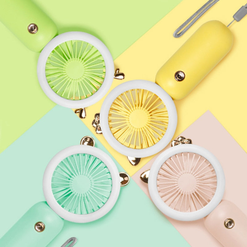 Handheld Pocket Fans USB Charging Lazy Fan Desktop Mini Fan Portable Dormitory Home Gift Student Outdoor Travel Mini Fan Portable Mini Fan DailyAlertDeals