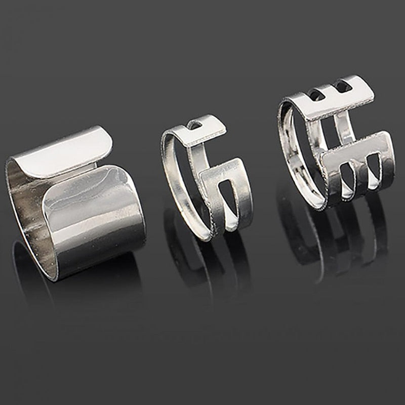 4Pcs/Set Vintage Ancient Silver Sen Vine Leaves Flower Rose Women Girl Charming Bohemia Antique Silver Color Floral Knuckle Ring 0 DailyAlertDeals B-Sliver