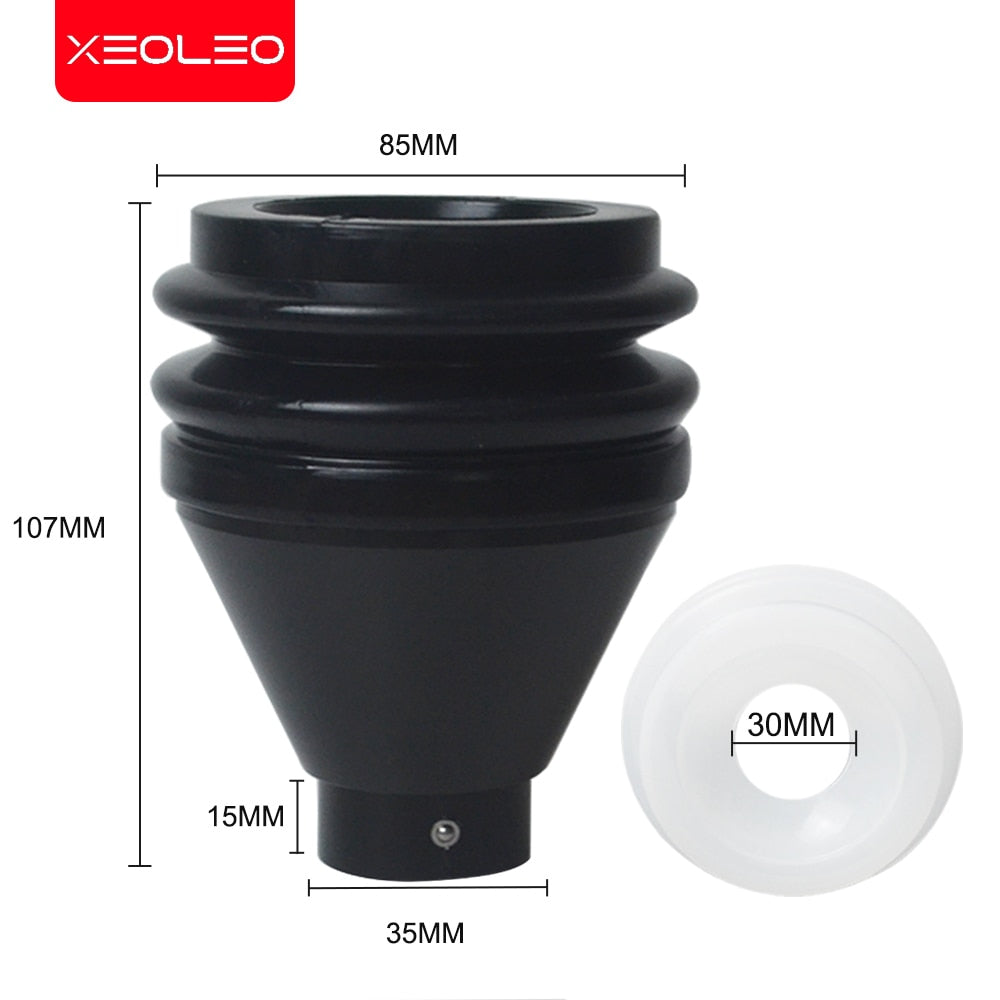 Xeoleo Coffee grinder Blow hopper Aluminum Coffee hopper suitable for different grind machine 35mm diameter Coffee hopper DailyAlertDeals United States Black
