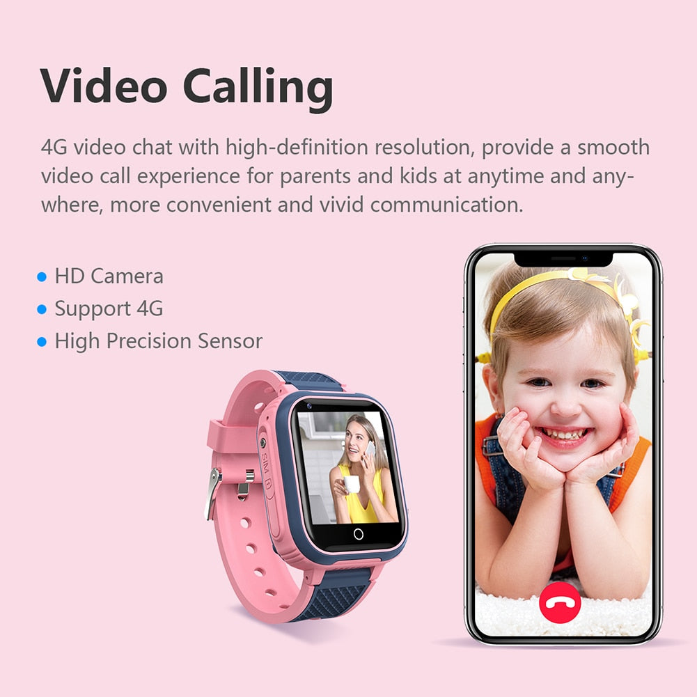 LT21 4G Smartwatch Kids GPS WIFI Video Call SOS IP67 Waterproof Camera Monitor Tracker Location Phone Watch Boys Girls Gifts 0 DailyAlertDeals