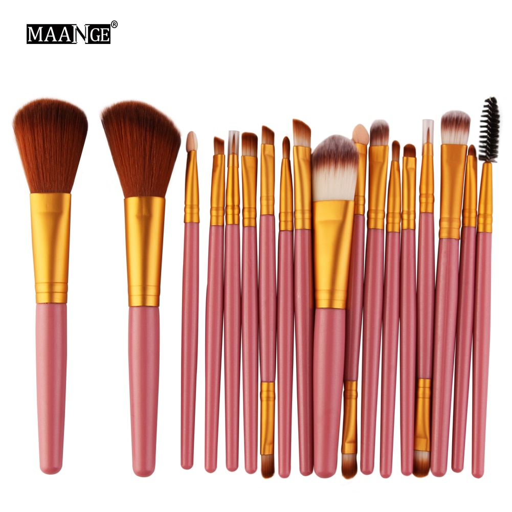 MAANGE 6/15/18/20Pcs Makeup Brushes Tool Set Cosmetic Powder Eye Shadow Foundation Blush Blending Beauty Make Up Brush Maquiagem DailyAlertDeals FJ 5444 China