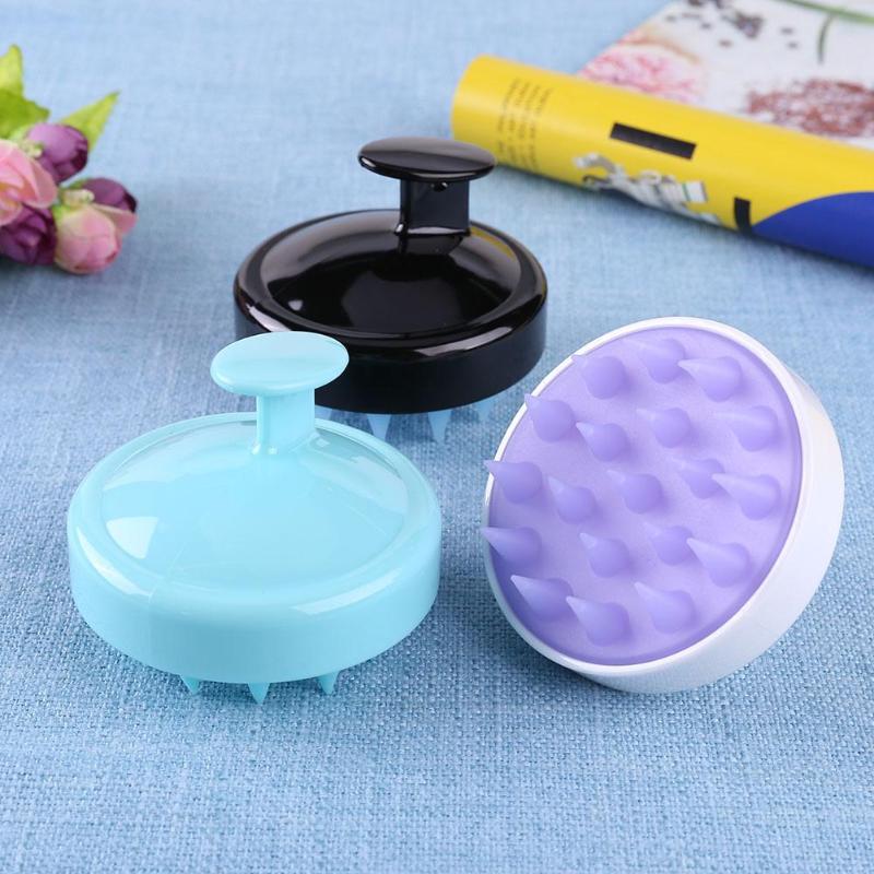 Silicone Hair Scalp Massage Brush Comb Shampoo Hair Washing Comb Magic Handle Brush Bath Spa Massage Brush Escova De Cabelo DailyAlertDeals