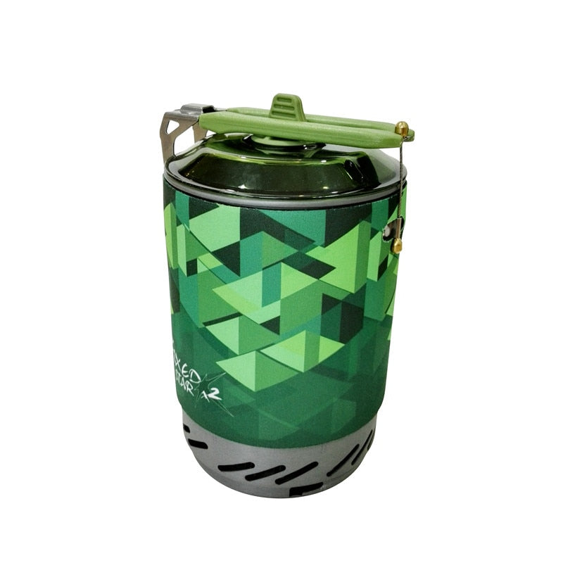 Fire Maple X2 Outdoor Gas Stove Burner Tourist Portable Cooking System With Heat Exchanger Pot FMS-X2 Camping Hiking Gas Cooker Portable Cooking Stoves DailyAlertDeals Green China