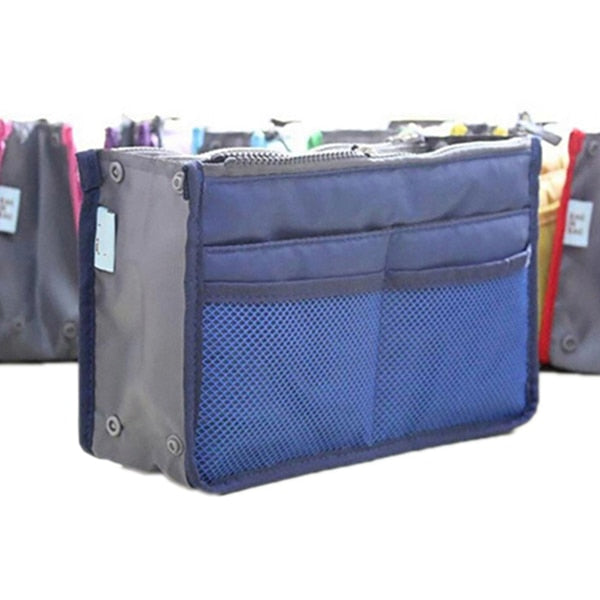 Organizer Insert Bag Women Nylon Travel Insert Organizer Handbag Purse Large liner Lady Makeup Cosmetic Bag Cheap Female Tote 0 DailyAlertDeals Royalblue