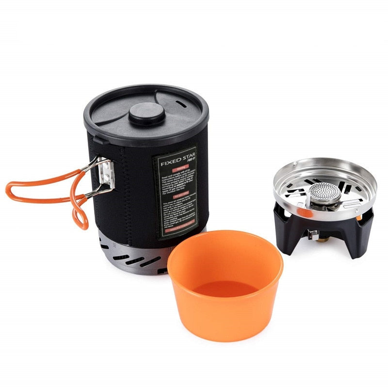 Fire Maple Star X1 Camping Stoves Outdoor Hiking Cooking System With Stove Heat Exchanger Pot Bowl Portable Gas Burners FMS-X1 Camping Stoves DailyAlertDeals FMS-X1 China