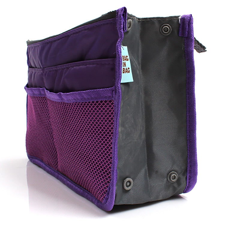 Organizer Insert Bag Women Nylon Travel Insert Organizer Handbag Purse Large liner Lady Makeup Cosmetic Bag Cheap Female Tote 0 DailyAlertDeals