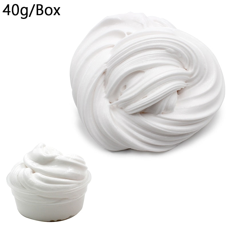 DIY Fluffy Slime Toys Putty Soft Clay Light Lizun Flavor Charms for Slime Supplies Plasticine Gum Polymer Clay Antistress 0 DailyAlertDeals 40g fluffy slime