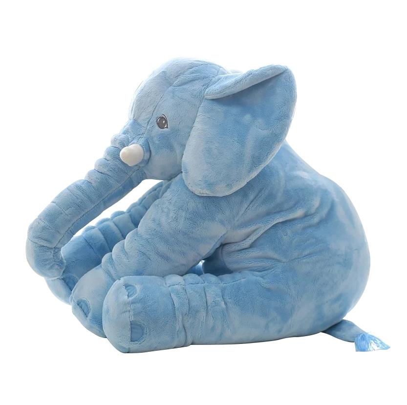 40/60cm Fashion Baby Animal Plush Elephant Doll Stuffed Elephant Plush Soft Pillow Kid Toy Children Room Bed Decoration Toy Gift Kids & Babies DailyAlertDeals 40cm Blue
