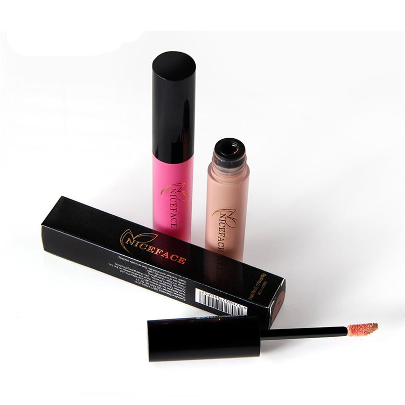 25 color matte liquid lipstick nude lip gloss makeup high pigment lip gloss waterproof lasting moisturizing cosmetics 0 DailyAlertDeals