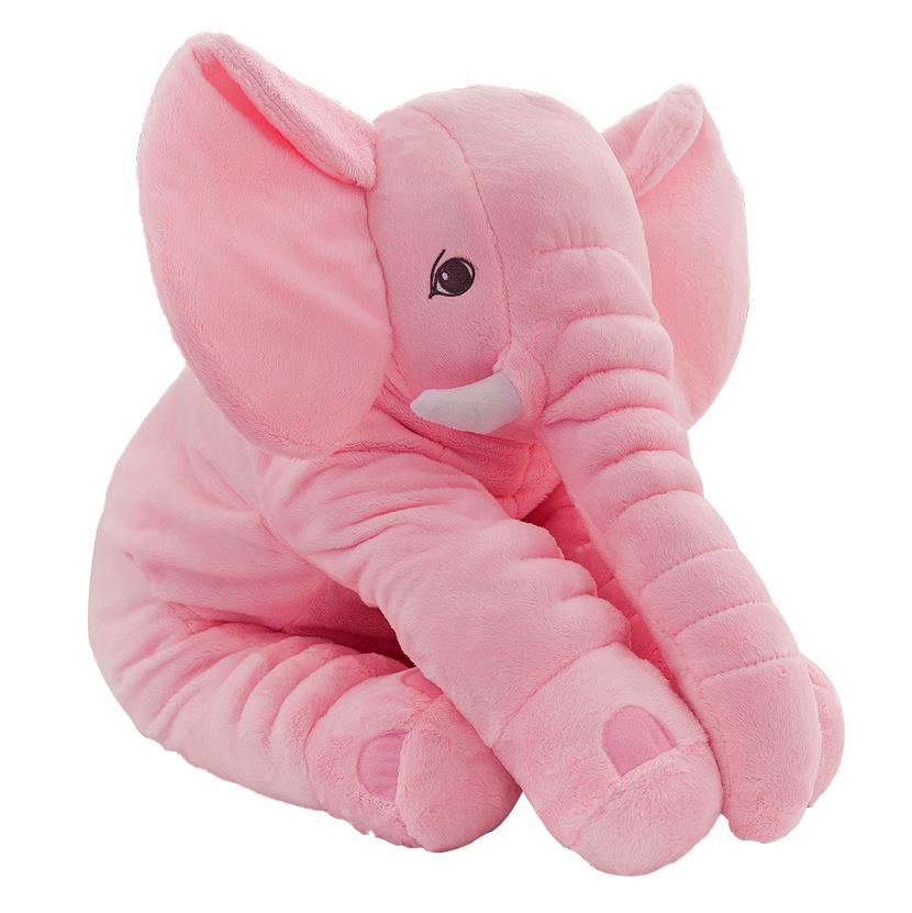 40/60cm Fashion Baby Animal Plush Elephant Doll Stuffed Elephant Plush Soft Pillow Kid Toy Children Room Bed Decoration Toy Gift Kids & Babies DailyAlertDeals 40cm Pink