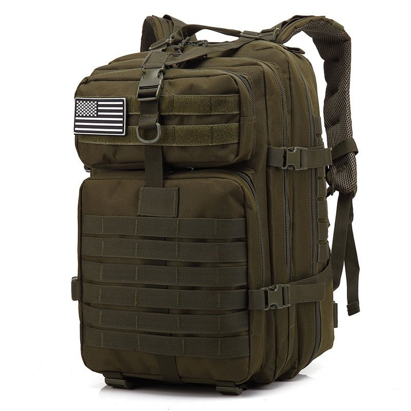 50L Large Capacity Man Army Tactical Backpacks Military Assault Bags Outdoor 3P EDC Molle Pack For Trekking Camping Hunting Bag 0 DailyAlertDeals Army Green China