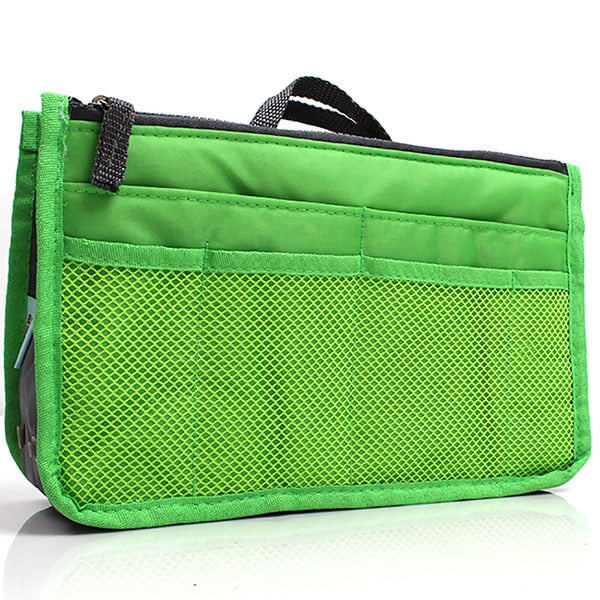 Organizer Insert Bag Women Nylon Travel Insert Organizer Handbag Purse Large liner Lady Makeup Cosmetic Bag Cheap Female Tote 0 DailyAlertDeals Green