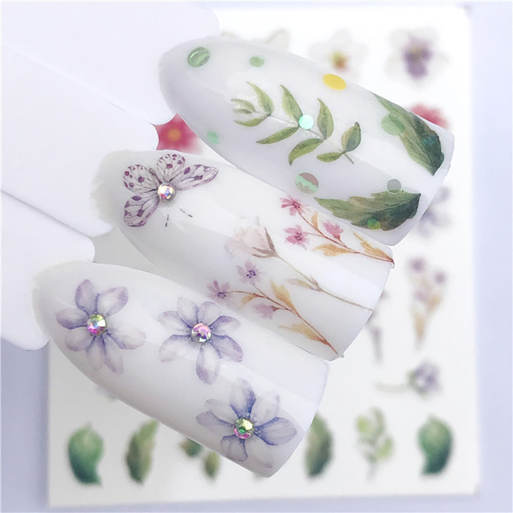 Nail Sticker Wolf Stickers Sliders For Nails Summer Full Nail Design Decorations Water Decals Animal Transfer Children's Slider nail art DailyAlertDeals YZW-3098