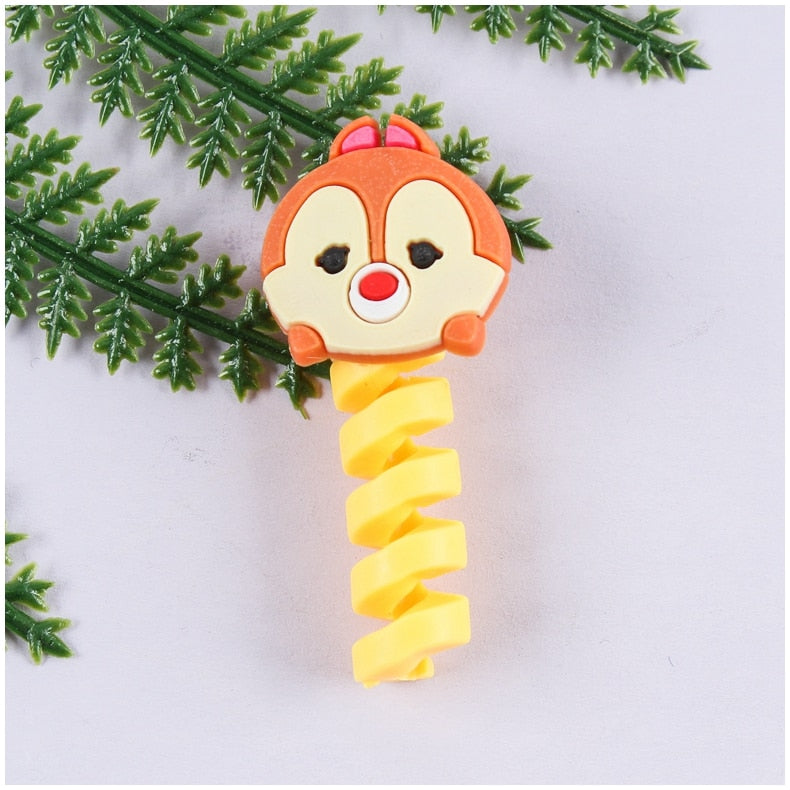 Cartoon Cable Protector For iPhones Android Type-c Winder USB Charging Cord Organizer Headphone Earphone Data Line Protect Wire protector DailyAlertDeals qiqi