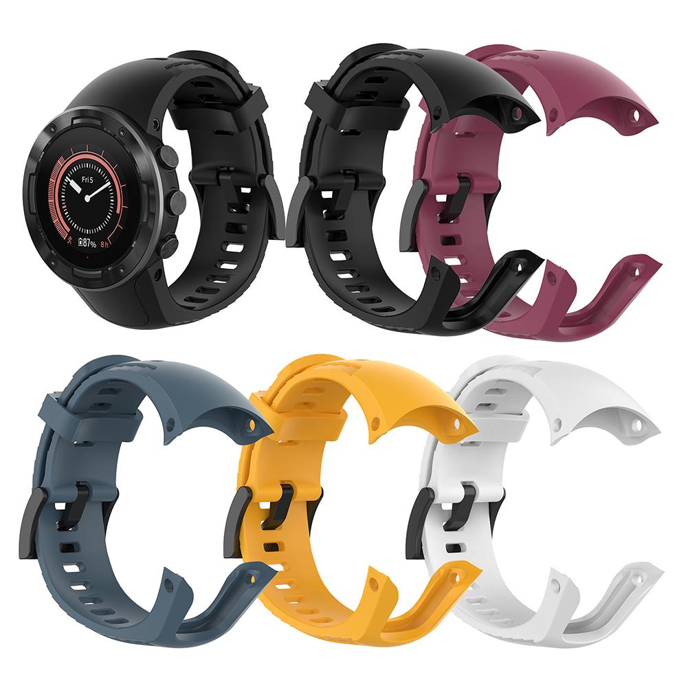 Soft Sport Silicone Watch Band Wrist Strap Belt Simplicity Moderate Softness Wearing Comfort for Suunto 5 Watchband Bracelet 0 DailyAlertDeals