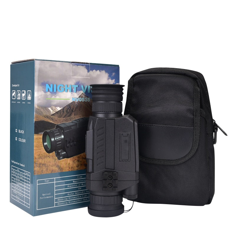 WG540 Infrared Digital Night Vision Monoculars with 8G TF card full dark 5X40 200M range Hunting Monocular Night Vision Device Infrared Digital Night Vision Monoculars DailyAlertDeals