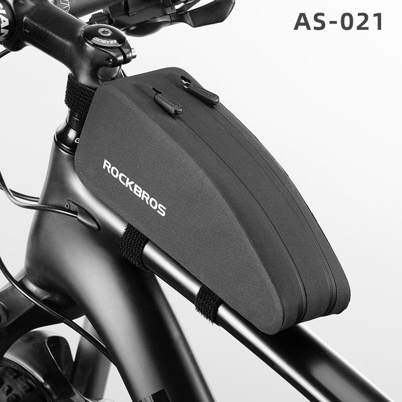 ROCKBROS Bicycle Bag Waterproof Cycling Top Front Tube Frame Bag Large Capacity MTB Road Bicycle Pannier Black Bike Accessories 0 DailyAlertDeals AS-021 1L Poland