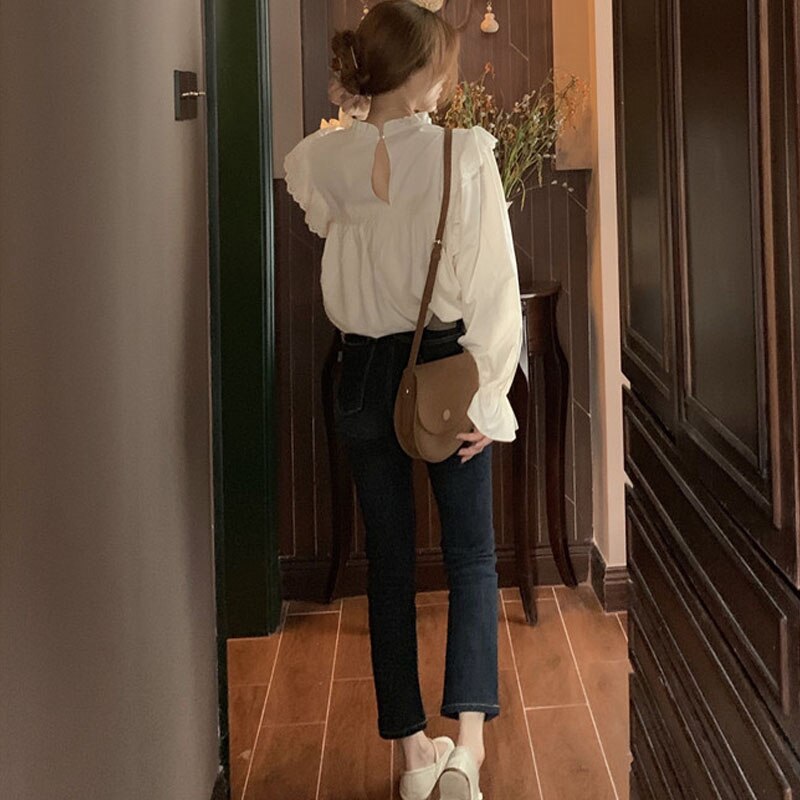 Autumn New Long Sleeve White Blouse Women Tops Korean Vintage Lace Elegant Womens Tops And Blouses Casual Shirts Women 12276 0 DailyAlertDeals