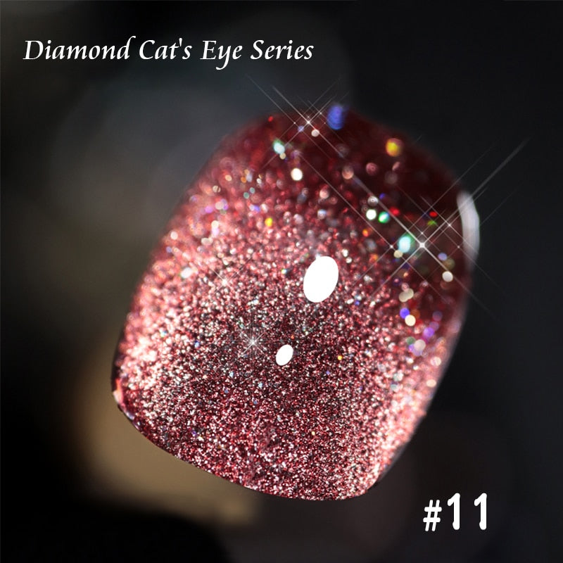 SKVP Gel Nail Polish Cat Eye Gel Semi Permanent Uv Varnish Gel Nail Art 8ML Glitter Effect Off Nail Polish Gel For Nails Design nail polish DailyAlertDeals Cat Eye 11