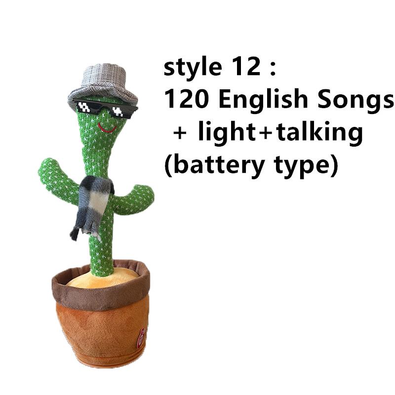 Lovely Talking Toy Dancing Cactus Doll Speak Talk Sound Record Repeat Toy Kawaii Cactus Toys Children Home Decor Accessories 0 DailyAlertDeals Style 7