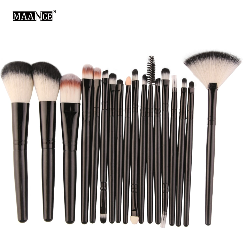 MAANGE 6/15/18/20Pcs Makeup Brushes Tool Set Cosmetic Powder Eye Shadow Foundation Blush Blending Beauty Make Up Brush Maquiagem DailyAlertDeals HB 5445 China