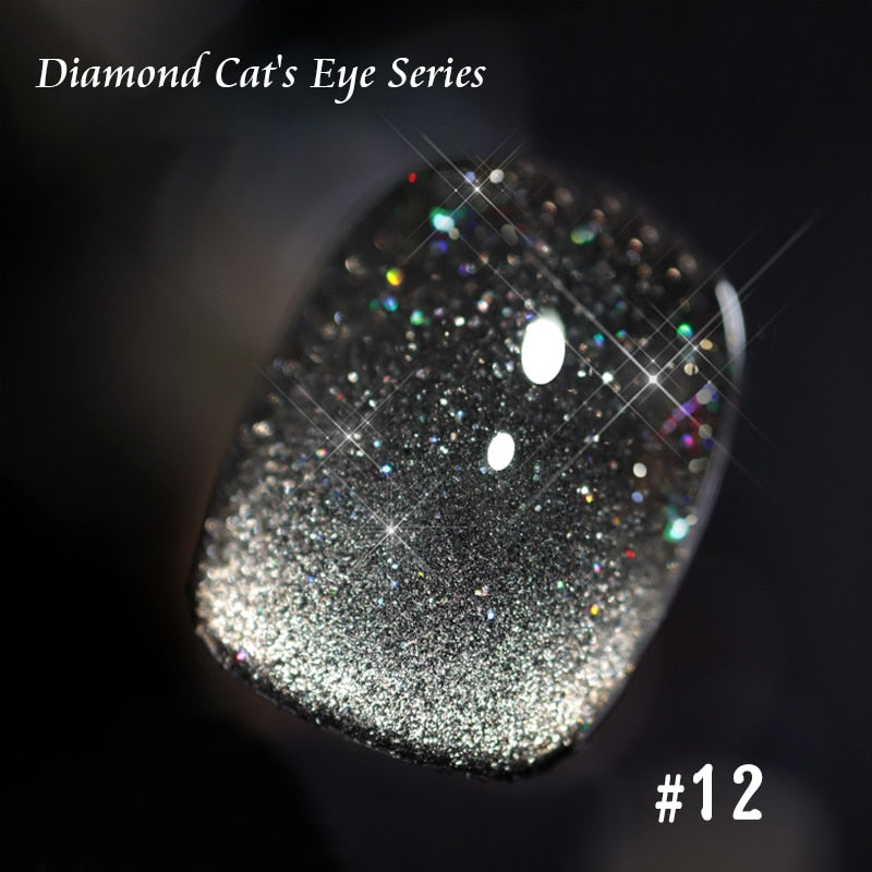 SKVP Gel Nail Polish Cat Eye Gel Semi Permanent Uv Varnish Gel Nail Art 8ML Glitter Effect Off Nail Polish Gel For Nails Design nail polish DailyAlertDeals Cat Eye 12