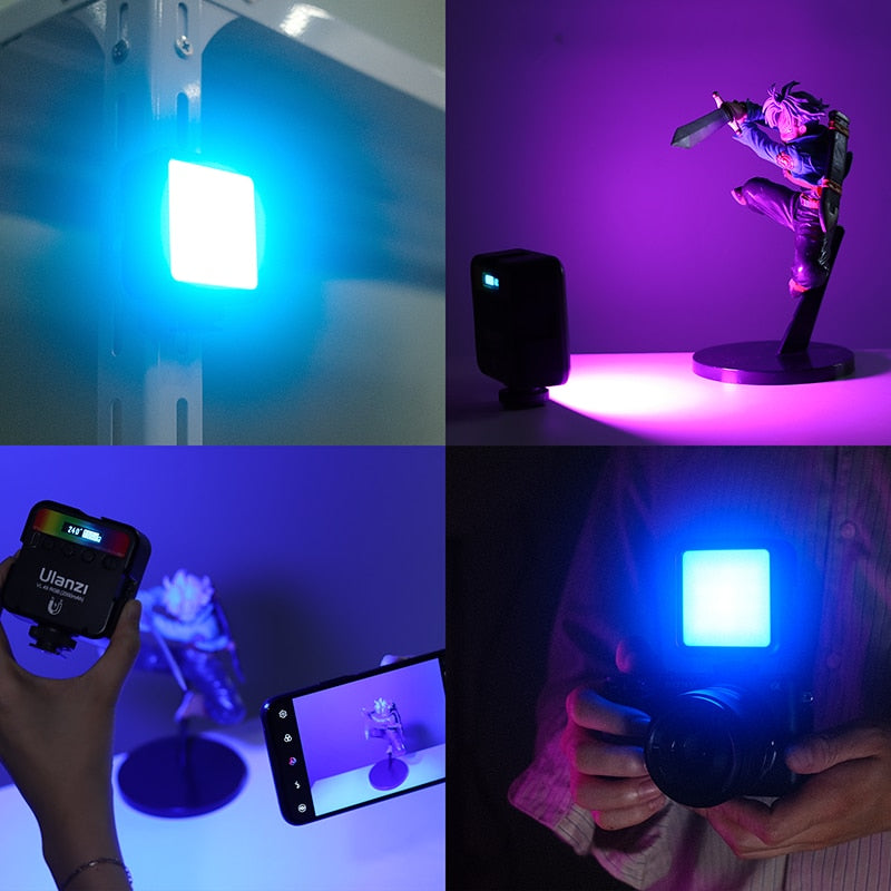 Ulanzi VL49 RGB Full Color LED Video Light 2500K-9000K 800LUX Magnetic Mini Fill Light Extend 3 Cold Shoe 2000mAh Type-c Port RGB Full Color LED Video Light DailyAlertDeals