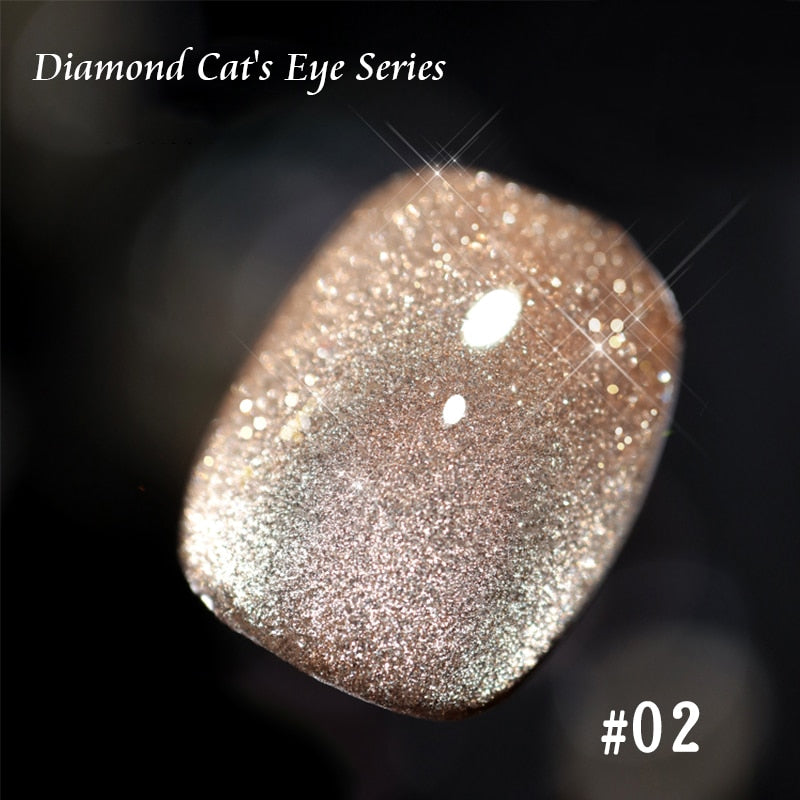 SKVP Gel Nail Polish Cat Eye Gel Semi Permanent Uv Varnish Gel Nail Art 8ML Glitter Effect Off Nail Polish Gel For Nails Design nail polish DailyAlertDeals Cat Eye 02