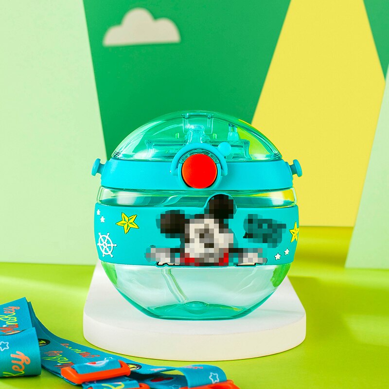 Cartoon Children Water Bottle 280ml with Rope Portable Square Kettle Sealed Leak-Proof BPA Free Tritan Baby Milk Cup With Straw Cartoon Children Water Bottle DailyAlertDeals China 280-420ml Green Mikey 420ml